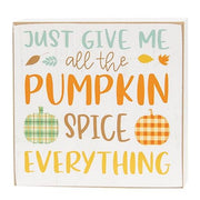 Pumpkin Spice Everything Square Block  (3 Count Assortment)