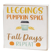 Pumpkin Spice Everything Square Block  (3 Count Assortment)