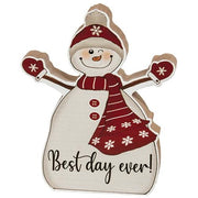 Best Day Ever Chunky Snowman  (2 Count Assortment)