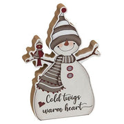 Flakes Run in My Family Chunky Snowman  (2 Count Assortment)