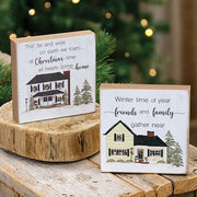 Winter Time House Square Block  (2 Count Assortment)