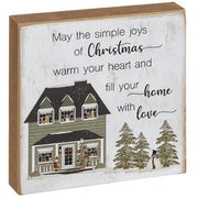 Joy of Family House Square Block  (2 Count Assortment)