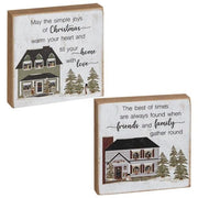 Joy of Family House Square Block  (2 Count Assortment)
