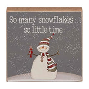 So Many Snowflakes Square Block  (3 Count Assortment)