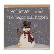 So Many Snowflakes Square Block  (3 Count Assortment)