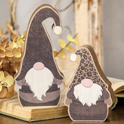 Cheetah Chunky Gnome Sitters (Set of 2)