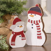 Cozy Chunky Snowman Sitters (Set of 2)
