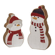 Cozy Chunky Snowman Sitters (Set of 2)