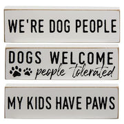 We're Dog People Thin Mini Block  (3 Count Assortment)