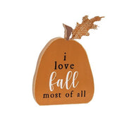 Rustic Fall Words Pumpkin Blocks (Set of 3)