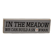 In the Meadow Snowman Face Skinny Block  (2 Count Assortment)