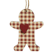 Country Plaid Christmas Ornament  (3 Count Assortment)