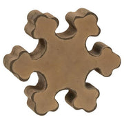 Antiqued Wooden Chunky Snowflake  (2 Count Assortment)
