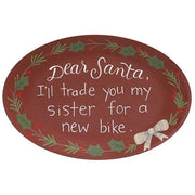 I'll Trade You My Sister Oval Plate