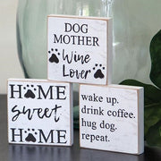Dog Mother Square Block  (3 Count Assortment)