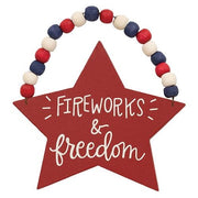 Beaded Patriotic Star Ornament  (3 Count Assortment)