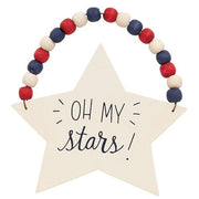 Beaded Patriotic Star Ornament  (3 Count Assortment)
