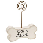 Such A Treat Wooden Bone Photo Holder