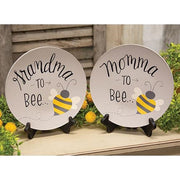 Momma or Grandma to Bee Plate  (2 Count Assortment)