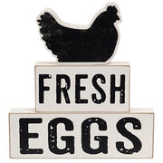 Fresh Eggs Stacking Blocks (Set of 3)