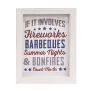 Count Me In Framed Sign