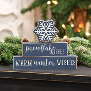 Snowflake Kisses Stacking Blocks (Set of 3)