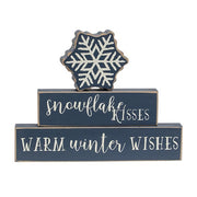 Snowflake Kisses Stacking Blocks (Set of 3)