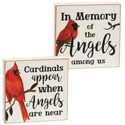 Cardinals Appear Square Block  (2 Count Assortment)