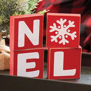 Sparkle NOEL Word Blocks (Set of 4)