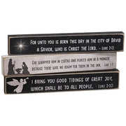 Nativity Verse Mini Stick  (3 Count Assortment)