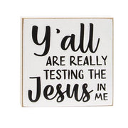 Try Jesus Not Me Square Block  (3 Count Assortment)