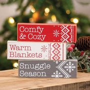 Comfy & Cozy Sweater Block  (3 Count Assortment)
