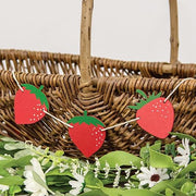 Wooden Strawberry Mini Garland