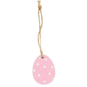 Wooden Easter Egg Ornaments (Set of 6)