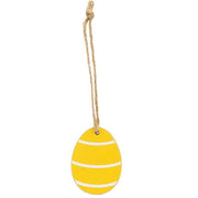 Wooden Easter Egg Ornaments (Set of 6)