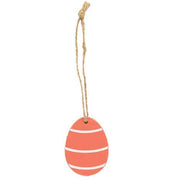 Wooden Easter Egg Ornaments (Set of 6)