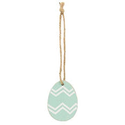 Wooden Easter Egg Ornaments (Set of 6)
