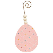 Beaded Deco Easter Egg Ornament  (4 Count Assortment)