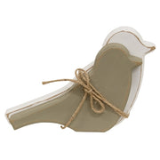 Chunky Wooden Spring Bird Sitters (Set of 2)