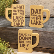 Drinking on the Lake Chunky Mug Sitter  (3 Count Assortment)