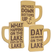 Drinking on the Lake Chunky Mug Sitter  (3 Count Assortment)