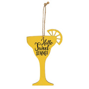 Margarita Words Wooden Ornament  (2 Count Assortment)