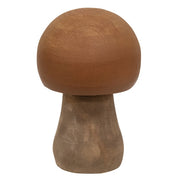 Distressed Wooden Natural Color Mushrooms (Set of 3)