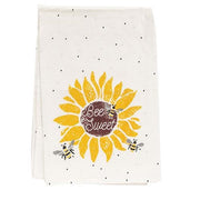 Bee Sweet Bees & Sunflower Dish Towel