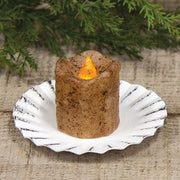 Shabby Chic Fluted Candle Pan - 3.5"