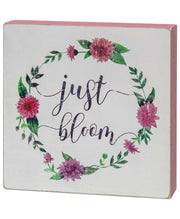 Just Bloom Box Sign  (2 Count Assortment)