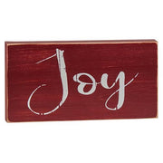 Holiday Script Red Word Block  (4 Count Assortment)