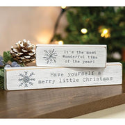 Have Yourself A Merry Little Christmas Typewriter Block