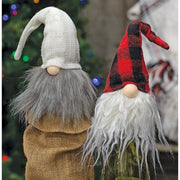 Knit Cream Gnome Bottle Topper