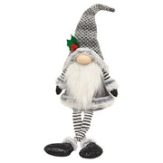 Lg Dangle Leg Mr or Mrs Santa Gnome  (2 Count Assortment)